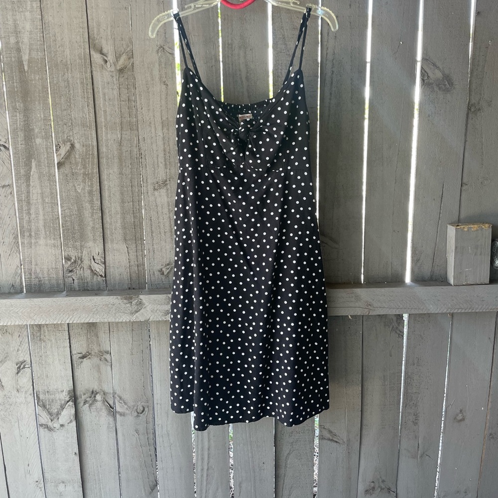Polkadot toe front mini dress size medium